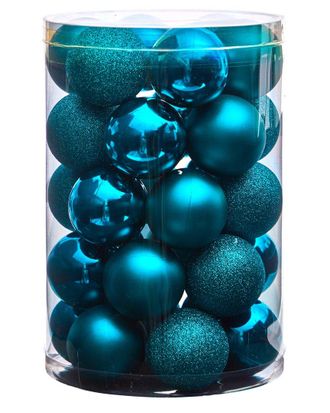 Nearly Natural Set Of 30 Shatterproof Ornaments