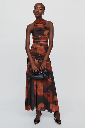 Bardot Natalya Sleeveless Mesh Maxi Dress