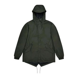 Rains Fishtail Jacket - Heren - Regenjassen - Groen - M - Polyester - Jassen