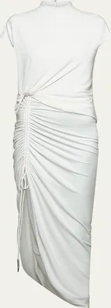 Et Ochs Townes Draped High-Low Midi Dress