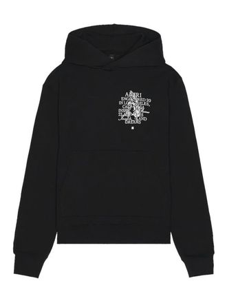 Amiri Mens Precious Memories Printed Hoodie in Black