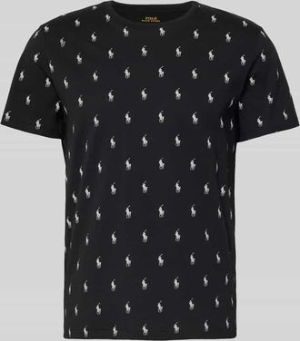 Ralph Lauren Regular Fit Pyjama-Oberteil aus reiner Baumwolle Modell CREW-SLEEP-TOP in Black, Gr&ouml;&szlig;e XL