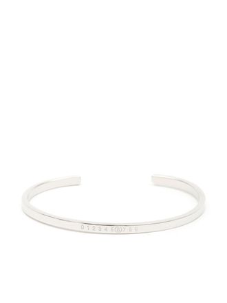 Maison Margiela Gegraveerde armband - Zilver