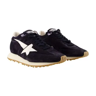 Golden Goose Suede and Leather Colorblock Sneaker - Black