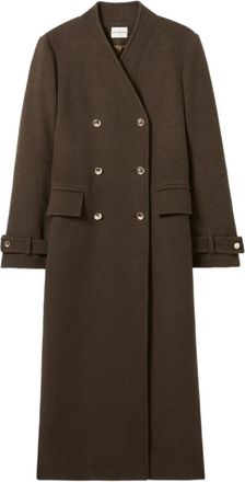 Claudie Pierlot Cappotto doppiopetto con cintura - Verde