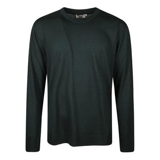 Altea Tops, Heren, Groen, M, Katoen, Ronny T-shirt met lange mouwen