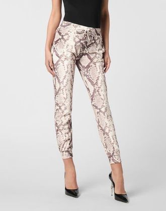 Philipp Plein Jogging Pants All-Over Women in Beige at Nordstrom, Size X-Small/small