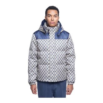 John Richmond Down Jackets, male, Multicolor, Size: M Hooded Puffer Jacket