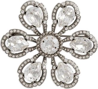 Dolce & Gabbana Broche verfraaid met bloemen - Zilver