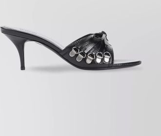 Balenciaga cagole sandals with bow and metal detail