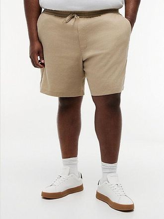 Tommy Hilfiger Plus Dover Linen Blend Regular Fit Chino Shorts