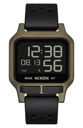 Nixon Heat Digital Rubber Strap Watch in Surplus at Nordstrom
