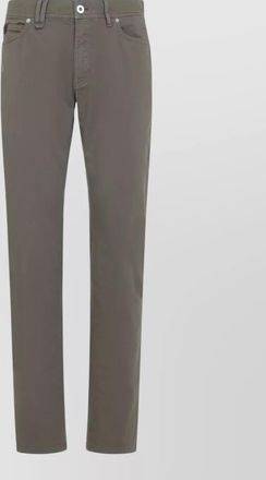 Brioni cotton mid-rise slim-fit jeans