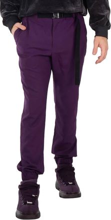 sacai Mens Purple Suiting Pants With Belt