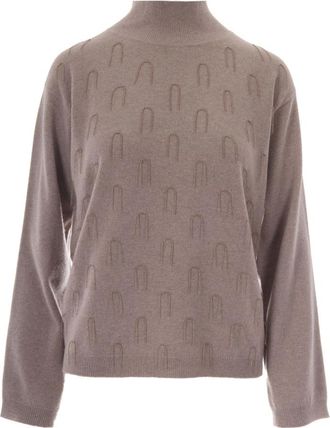 Fabiana Filippi Platinum Turtleneck - Dames - Coltruien - Grijs - M - Wol - Truien & Vesten