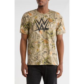 Goodie Two Sleeves WWE Logo T-Shirt in Beige Multicolor at Nordstrom Rack, Size Xx-Large