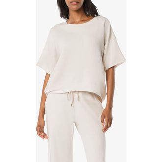 Helen Jon Short Sleeve Pullover in Stone at Nordstrom, Size X-Large