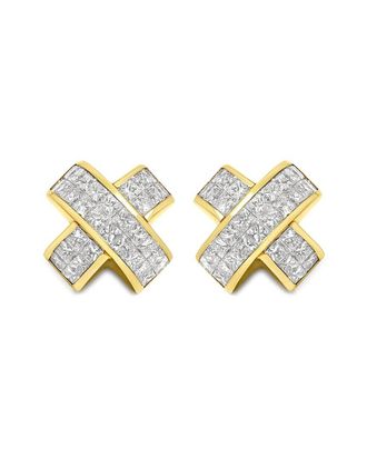 House of Brilliance Haus Of Brilliance 18K 3.81 Ct. Tw. Diamond Clip-On Earrings