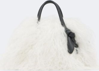 Jacquemus Turismo Small shearling bowling bag