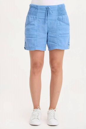 Xcvi Rebel Drawstring Short In Shasta Lake Blue