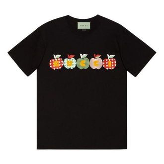Gucci FW21 Apple Short Sleeves Tee Black 548334-XJDNA-1082