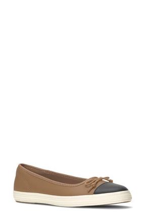 Keds Maisie Ballet Flat in Tan/Black at Nordstrom, Size 5.5