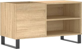 vidaXL Mueble De Discos Madera De Ingenier&iacute;a Roble Sonoma 85x38x48 Cm Vidaxl
