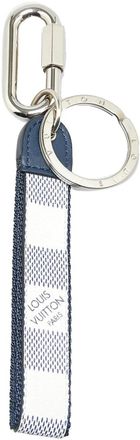 Louis Vuitton Schl&uuml;ssel- & Taschenanh&auml;nger - 2019 Damier Azur Coastline Matchpoint Dragonne Key - Gr. unisize - in Wei&szlig; - f&uuml;r Damen