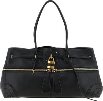 Chlo&eacute; Paddington Sling Large Schoudertas - Dames - Tassen - Zwart - Maat: ONE Size Zijde