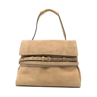 Moschino Tote Bags, female, Beige, Size: ONE SIZE Tie Me Tote Bag