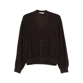 Christophe Lemaire Cardigans, female, Brown, Size: M V Neck Cardigan