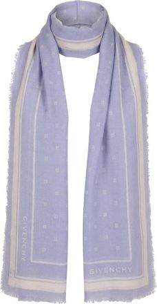 Givenchy Large Square - unisex - Wintersjaals - Blauw - ONE Size - Accessoires