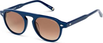 Belstaff Accessoires, unisex, Blauw, ONE Size, Handgemaakte blauwe zonnebril