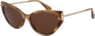 Max Mara Brown Acetaat Zonnebril