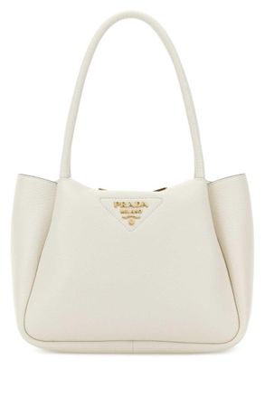 Prada White Logo Small Satchel