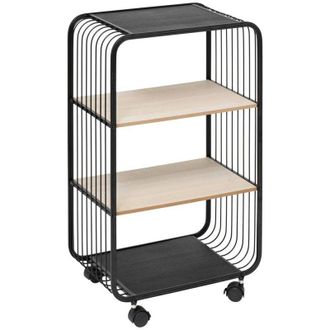 5five Simply Smart Scaffale a 3 livelli in metallo e legno beige - 5five