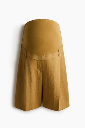 H&M Mama Bermuda Shorts in Mustard Yellow at Nordstrom, Size X-Large