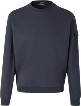 Herno Crewneck Sweatshirt - Heren - Sweatshirts - Blauw - S - Hoodies & sweatvesten