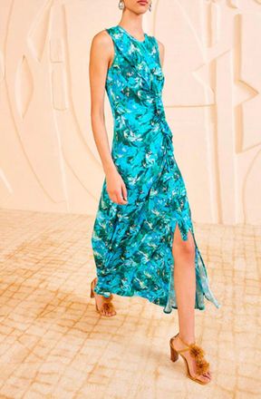 Ulla Johnson Elise Midi Dress In Azul