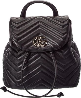 Gucci Gg Marmont Mini Leather Backpack