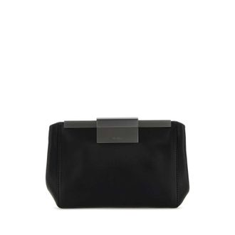 Max Mara Black Leather Belt Bag