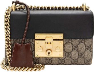 Gucci Gg Supreme Padlock Small Shoulder Bag (Authentic Pre-Loved)