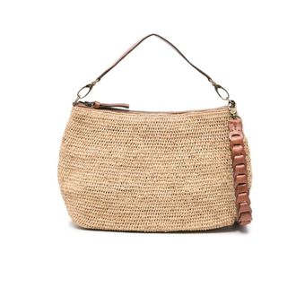 Ibeliv Handbags, female, Beige, Size: ONE SIZE Mihaja Raffia Bag