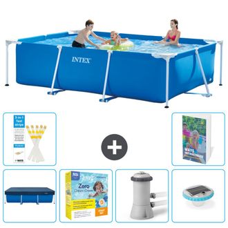 Intex Piscina Con Estructura Rectangular - 300x200x75 Cm - 7-piezas S4