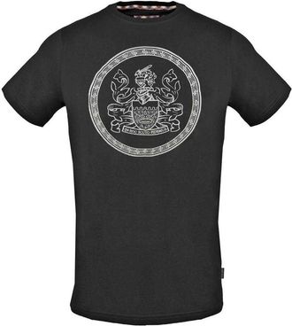 Aquascutum Heren Aldis Cirkel Logo T-Shirt (Zwart)