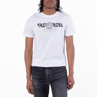 Versace Greca Medusa Logo T-Shirt, Size Small