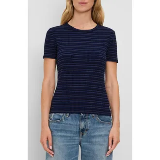 Michael Stars Verity Crewneck T-shirt in Nocturnal at Nordstrom, Size X-Small