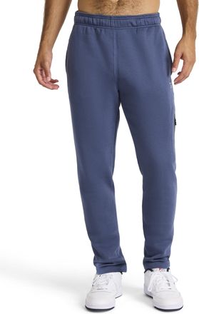 Reebok Mens Tremont Fleece Pant, Standard Fit with Open Bottom, 30 Inseam, Midweight Cotton-Poly Fleece Fabric, Washed Indigo, Small