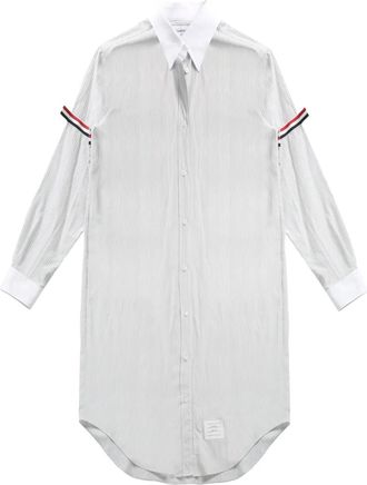 Thom Browne striped shirtdress - Grey