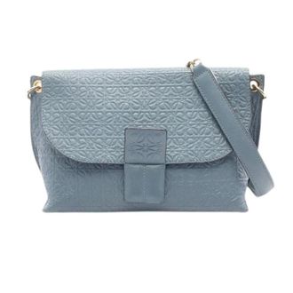 Loewe Pre-owned Cross Body Bags, female, Blue, Size: ONE SIZE Pre-owned Avenue Leather Shoulder Bag